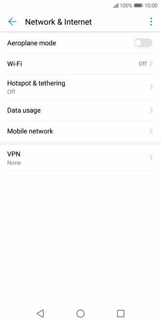 Press Mobile network. Press Mobile network.
