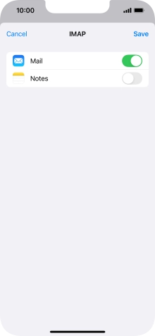 Press Save. Your email account has now been set up. To select more settings for incoming and outgoing server, proceed with the following steps. Press Save. Your email account has now been set up. To select more settings for incoming and outgoing server, proceed with the following steps.
