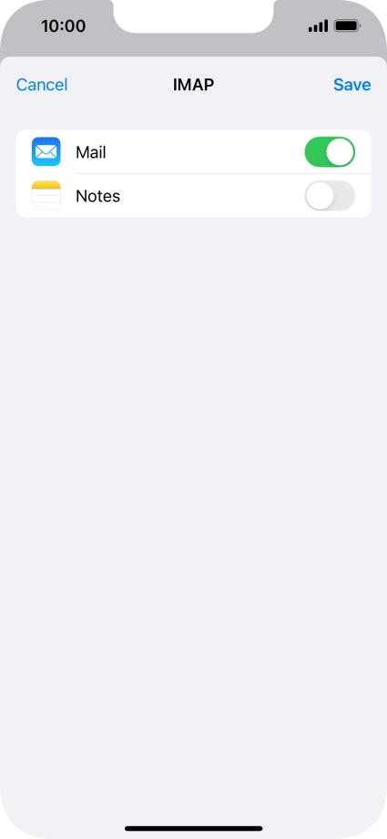Press Save. Your email account has now been set up. To select more settings for incoming and outgoing server, proceed with the following steps. Press Save. Your email account has now been set up. To select more settings for incoming and outgoing server, proceed with the following steps.