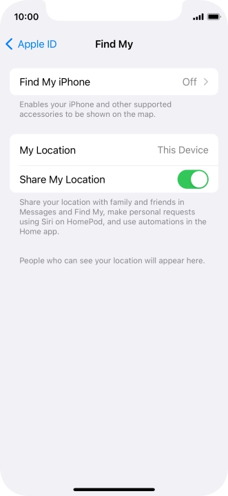 Press Find My iPhone. Press Find My iPhone.