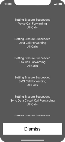 Press Dismiss. Press Dismiss.
