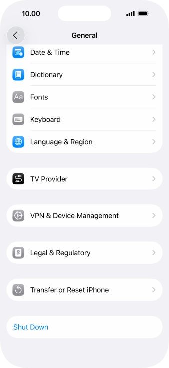 Press Transfer or Reset iPhone. Press Transfer or Reset iPhone.