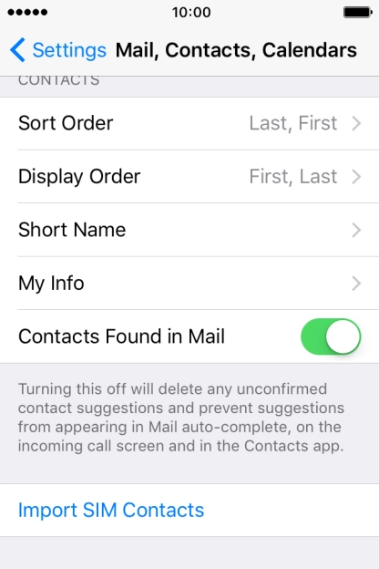 Press Import SIM Contacts. Press Import SIM Contacts.