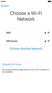 Press the required Wi-Fi network. Press the required Wi-Fi network.