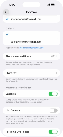 Press the required setting below Press the required setting below