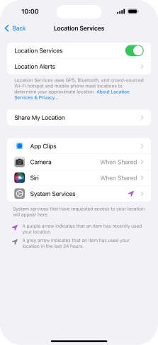 Press the required app. Press the required app.