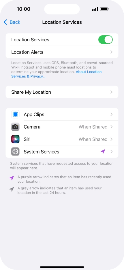 Press the required app. Press the required app.