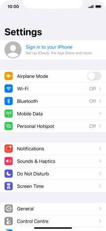 Press Sign in to your iPhone. Press Sign in to your iPhone.