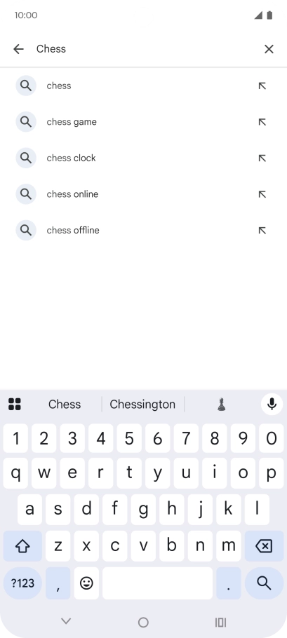 Key in the name or subject of the required app and press the search icon. Key in the name or subject of the required app and press the search icon.
