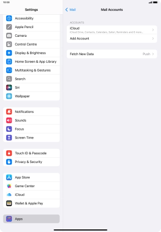 Press Add Account. Press Add Account.