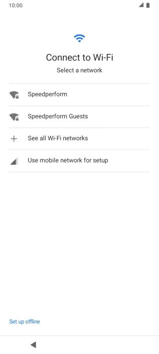 Press the required network. Press the required network.