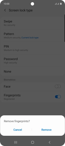 Press Remove. Press Remove.