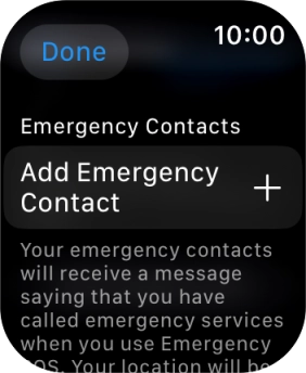 Press Add Emergency Contact and follow the instructions on the screen to key in your emergency info and emergency contacts. Press Add Emergency Contact and follow the instructions on the screen to key in your emergency info and emergency contacts.