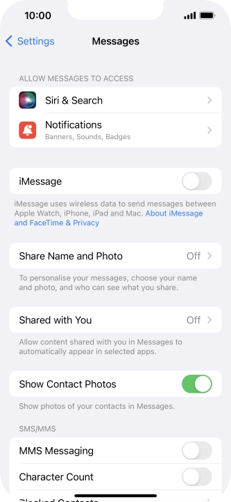 Press the indicator next to Press the indicator next to