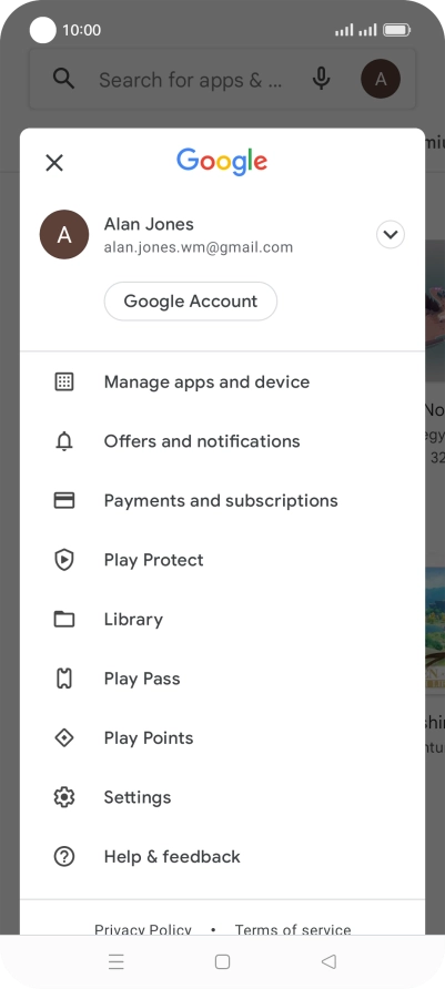 Press Settings. Press Settings.