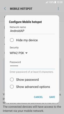 Press SAVE. Press SAVE.