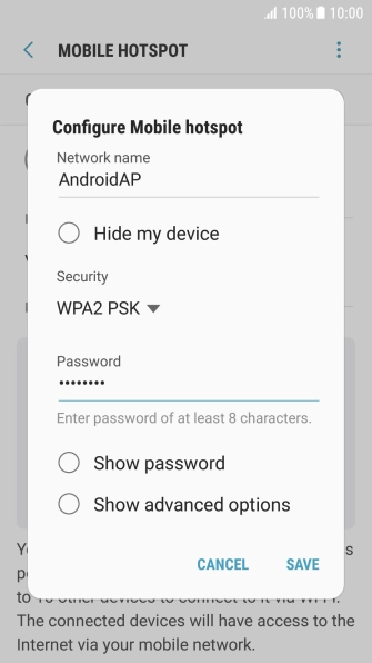 Press SAVE. Press SAVE.