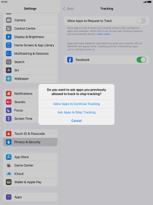 If you turn off the function, press the required setting. If you turn off the function, press the required setting.