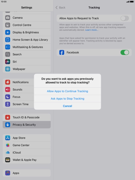 If you turn off the function, press the required setting. If you turn off the function, press the required setting.