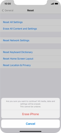 Press Erase iPhone. Press Erase iPhone.