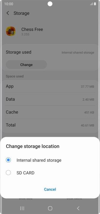 Press SD card. Press SD card.