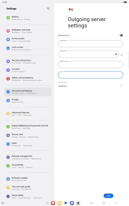 Press the drop down list below Press the drop down list below