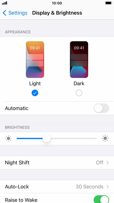 Press Dark. Press Dark.