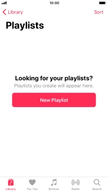Press New Playlist. Press New Playlist.