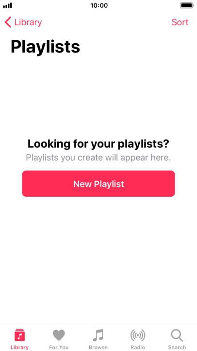 Press New Playlist. Press New Playlist.