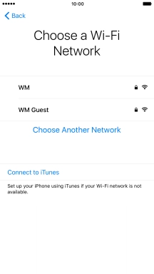 Press the required Wi-Fi network. Press the required Wi-Fi network.