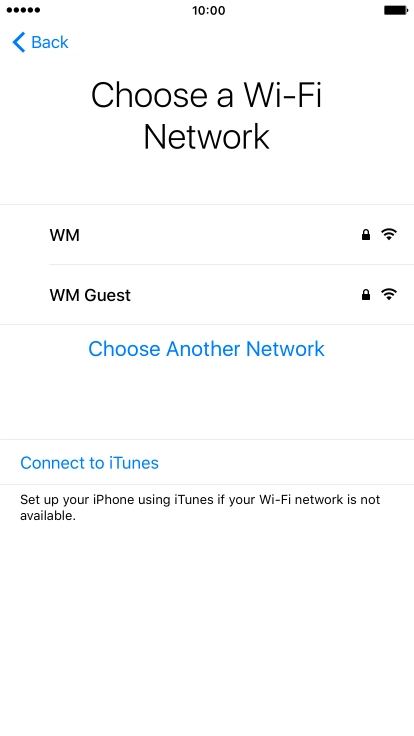 Press the required Wi-Fi network. Press the required Wi-Fi network.