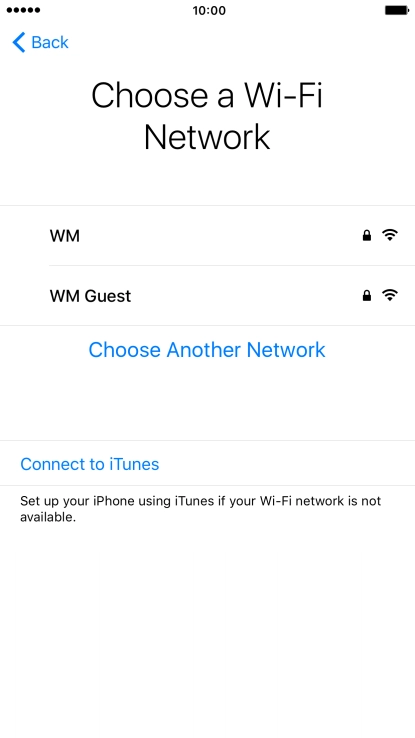 Press the required Wi-Fi network. Press the required Wi-Fi network.