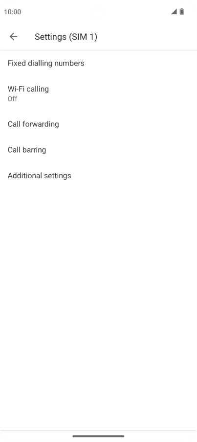 Press Call barring. Press Call barring.