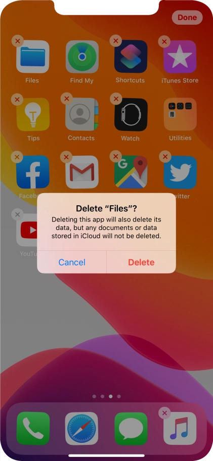 Press Delete. Press Delete.