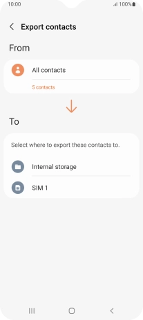 Press the name of the SIM. Press the name of the SIM.