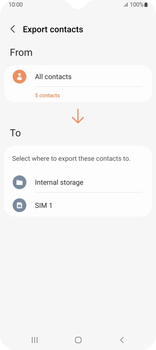 Press the name of the SIM. Press the name of the SIM.