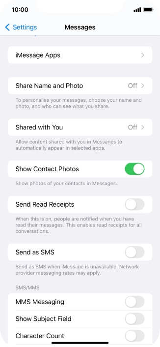 Press the indicator next to Press the indicator next to