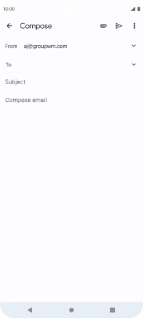 Press To and key in the first letters of the recipient's name. Press To and key in the first letters of the recipient's name.