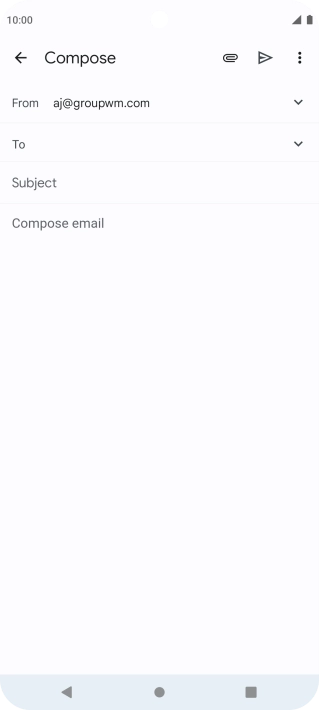 Press To and key in the first letters of the recipient's name. Press To and key in the first letters of the recipient's name.