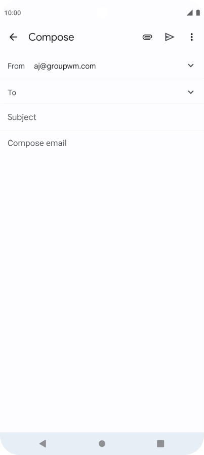 Press To and key in the first letters of the recipient's name. Press To and key in the first letters of the recipient's name.