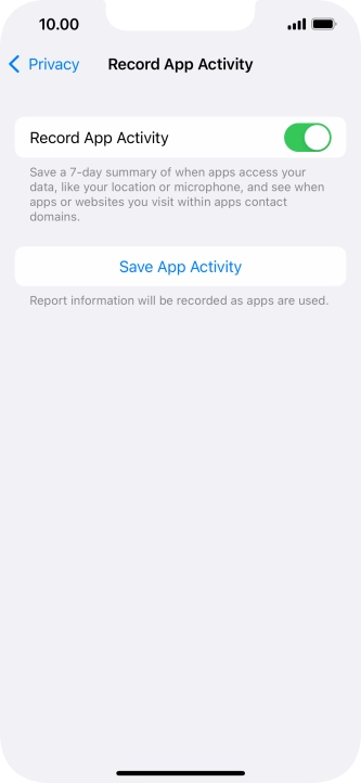 Press Save App Activity. Press Save App Activity.