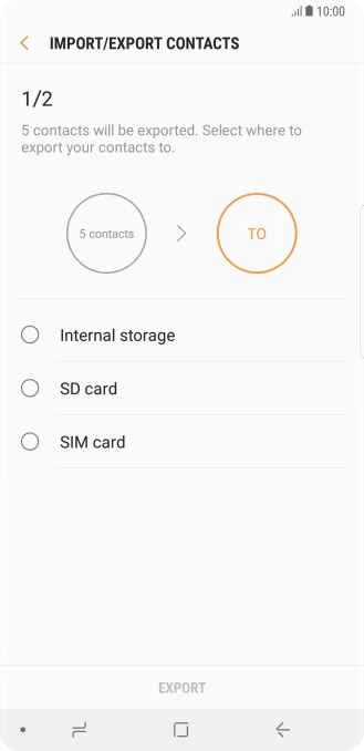 Press SIM card. Press SIM card.