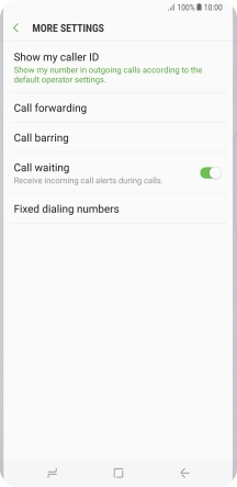 Press Call forwarding. Press Call forwarding.