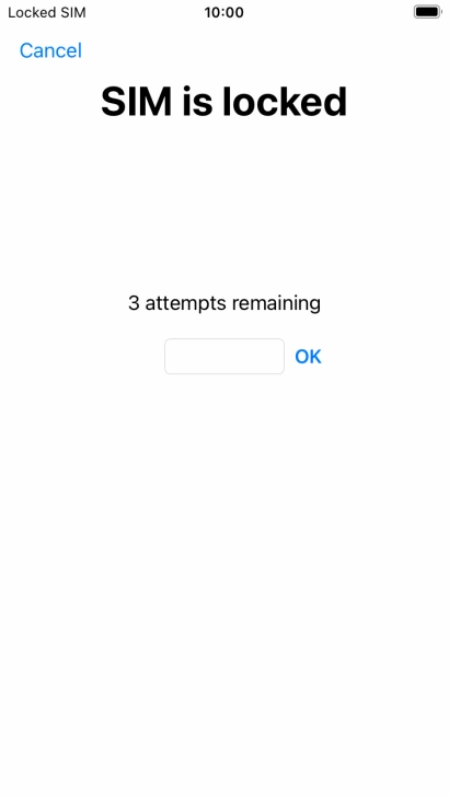 If your SIM is locked, key in your PIN and press OK. If your SIM is locked, key in your PIN and press OK.
