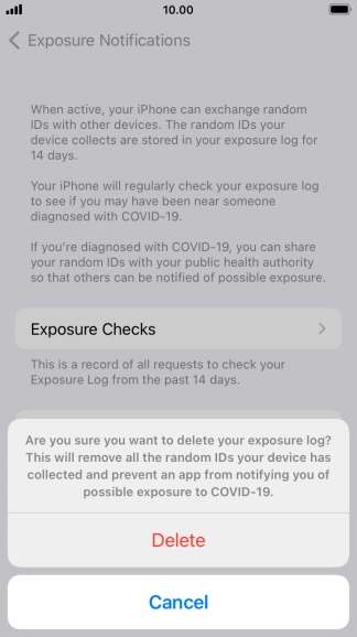 Press Delete. Press Delete.