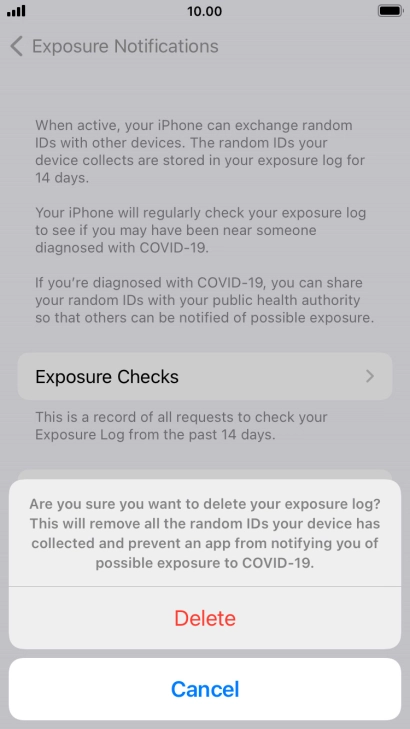 Press Delete. Press Delete.