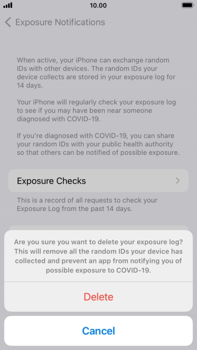Press Delete. Press Delete.