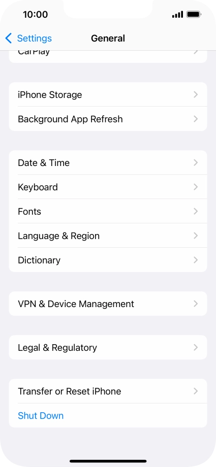 Press Transfer or Reset iPhone. Press Transfer or Reset iPhone.