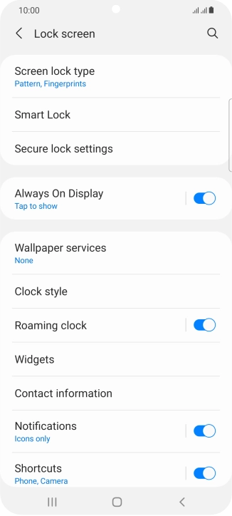 Press Screen lock type and key in the additional phone lock code you created earlier. Press Screen lock type and key in the additional phone lock code you created earlier.