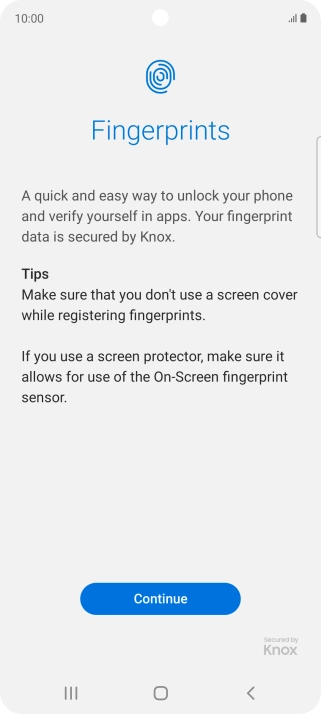 Press Continue. Press Continue.
